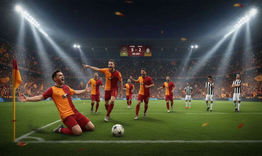 Galatasaray’ın Tarihi Zaferi: Juventus’u 5-2 Yıkarak Tur Umutlarını Parlattı